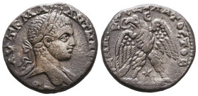 Seleucis and Pieria. Antiochia. Elagabalus. A.D. 218-222. AR tetradrachm Reference: Condition: Very Fine

 Weight: 10,8 Diameter: 25,1