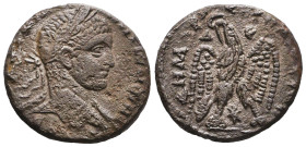 Seleucis and Pieria. Antiochia. Elagabalus. A.D. 218-222. AR tetradrachm Reference: Condition: Very Fine

 Weight: 12 Diameter: 24,5