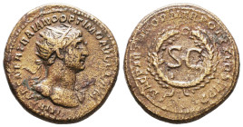 Roman Provincial Coins, Trajan. AD 98-117. Ae Reference: Condition: Very Fine

 Weight: 9,9 Diameter: 24,4