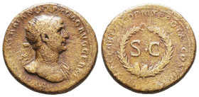 Roman Provincial Coins, Trajan. AD 98-117. Ae Reference: Condition: Very Fine

 Weight: 9,7 Diameter: 23,6