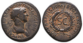 Roman Provincial Coins, Trajan. AD 98-117. Ae Reference: Condition: Very Fine

 Weight: 7 Diameter: 23,6