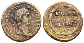 Roman Provincial Coins, Trajan. AD 98-117. Ae Reference: Condition: Very Fine

 Weight: 6,3 Diameter: 21,8