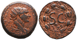 Roman Provincial Coins, Trajan. AD 98-117. Ae Reference: Condition: Very Fine

 Weight: 14,2 Diameter: 28,5