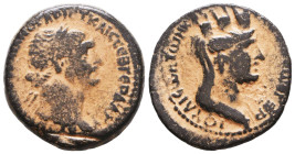 Roman Provincial Coins, Trajan. AD 98-117. Ae Reference: Condition: Very Fine

 Weight: 11,8 Diameter: 26,7