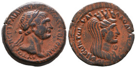 Roman Provincial Coins, Trajan. AD 98-117. Ae Reference: Condition: Very Fine

 Weight: 11,4 Diameter: 26,6