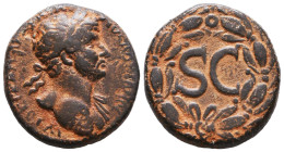 Roman Provincial Coins, Hadrian. AD 117-138. Ae Reference: Condition: Very Fine

 Weight: 14,1 Diameter: 25,9