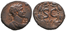 Roman Provincial Coins, Hadrian. AD 117-138. Ae Reference: Condition: Very Fine

 Weight: 14,2 Diameter: 27,3