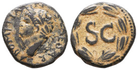 Roman Provincial Coins, Domitian. AD 81-96. Ae Reference: Condition: Very Fine

 Weight: 6,1 Diameter: 21,4