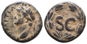 Roman Provincial Coins, Domitian. AD 81-96. Ae Reference: Condition: Very Fine

 Weight: 7,9 Diameter: 21,2