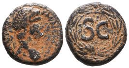 Roman Provincial Coins, Domitian. AD 81-96. Ae Reference: Condition: Very Fine

 Weight: 8,1 Diameter: 20,8