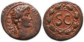 Roman Provincial Coins, Augustus (27 BC-AD 14). Ae Reference: Condition: Very Fine

 Weight: 14,6 Diameter: 29,2