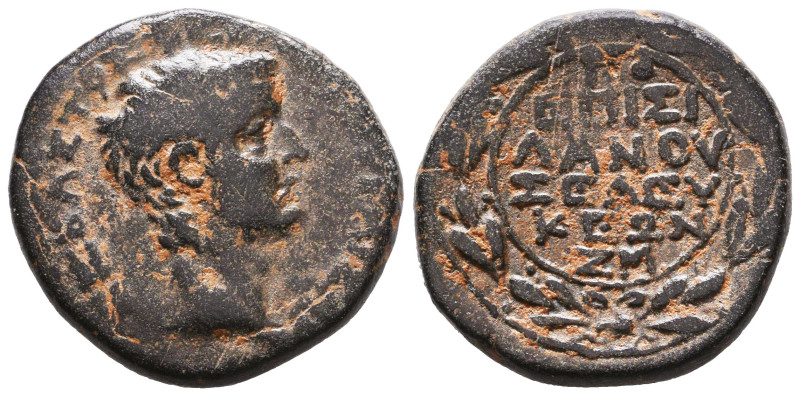 Roman Provincial Coins, Tiberius. 14-37 AD. Ae Reference: Condition: Very Fine
...