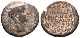 Roman Provincial Coins, Tiberius. 14-37 AD. Ae Reference: Condition: Very Fine

 Weight: 13,1 Diameter: 27,4
