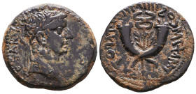 Roman Provincial Coins, Tiberius. 14-37 AD. Ae Reference: Condition: Very Fine

 Weight: 16,2 Diameter: 31,3