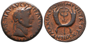 Roman Provincial Coins, Tiberius. 14-37 AD. Ae Reference: Condition: Very Fine

 Weight: 12,1 Diameter: 29,3