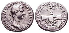 Nerva. A.D. 96-98. AR denarius Reference: Condition: Very Fine

 Weight: 3,1 Diameter: 17,3