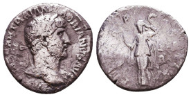 Hadrian. A.D. 117-138. AR denarius Reference: Condition: Very Fine

 Weight: 2,4 Diameter: 16,6