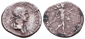 Trajan. A.D. 98-117. AR denarius Reference: Condition: Very Fine

 Weight: 2,9 Diameter: 17,9