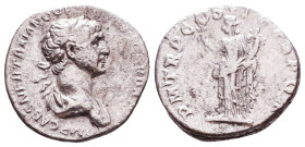 Trajan. A.D. 98-117. AR denarius Reference: Condition: Very Fine

 Weight: 2,6 Diameter: 18,4