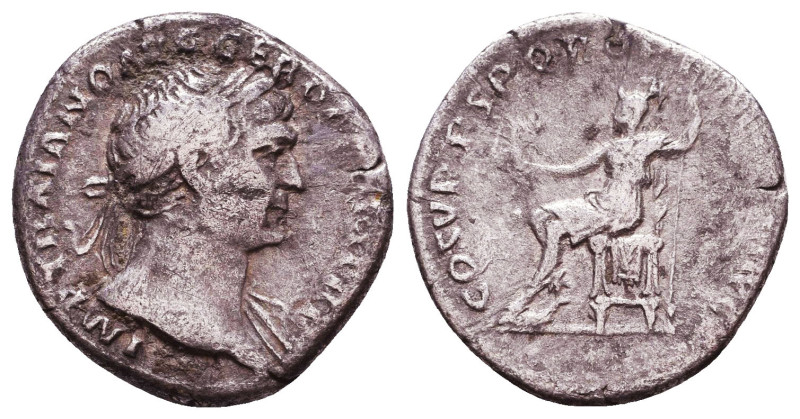 Trajan. A.D. 98-117. AR denarius Reference: Condition: Very Fine

 Weight: 3,3...