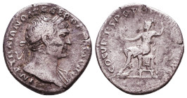 Trajan. A.D. 98-117. AR denarius Reference: Condition: Very Fine

 Weight: 3,3 Diameter: 18,5