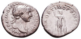 Trajan. A.D. 98-117. AR denarius Reference: Condition: Very Fine

 Weight: 2,8 Diameter: 17,6