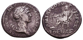 Trajan. A.D. 98-117. AR denarius Reference: Condition: Very Fine

 Weight: 2,5 Diameter: 18,2