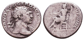 Trajan. A.D. 98-117. AR denarius Reference: Condition: Very Fine

 Weight: 3,2 Diameter: 17