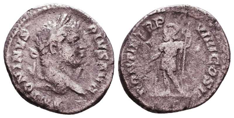 Caracalla. A.D. 198-217. AR denarius Reference: Condition: Very Fine

 Weight:...