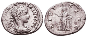 SEVERUS ALEXANDER, 222-235 AD. AR Denarius Reference: Condition: Very Fine

 Weight: 3,1 gr Diameter: 20 mm
