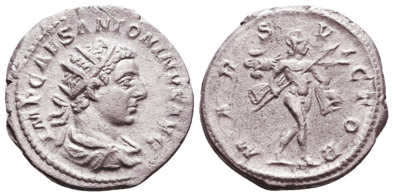 Caracalla. A.D. 198-217. AR denarius Reference: Condition: Very Fine

 Weight:...