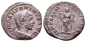 Elagabalus. A.D. 218-222. AR denarius Reference: Condition: Very Fine

 Weight: 3,3 gr Diameter: 18,6 mm
