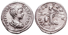Geta. A.D. 209-212. AR denarius Reference: Condition: Very Fine

 Weight: 3 gr Diameter: 18,9 mm