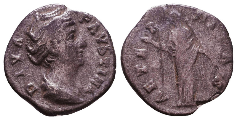 Diva Faustina I. Died A.D. 140/1. AR denarius Reference: Condition: Very Fine
...