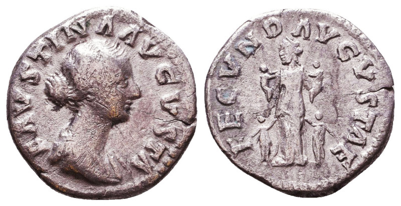 Faustina II. Augusta, A.D. 147-175. AR denarius Reference: Condition: Very Fine...