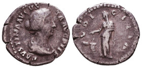 Diva Faustina I. Died A.D. 140/1. AR denarius Reference: Condition: Very Fine

 Weight: 3 gr Diameter: 19,2 mm