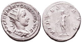 Gordian III. A.D. 238-244. AR antoninianus Reference: Condition: Very Fine

 Weight: 3,9 gr Diameter: 22,4 mm