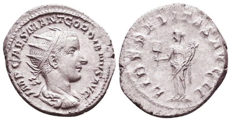 Gordian III. A.D. 238-244. AR antoninianus Reference: Condition: Very Fine

 W...