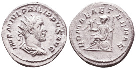 PHILIP. A.D. 244-247. AR antoninianus Reference: Condition: Very Fine

 Weight: 4,4 Diameter: 22