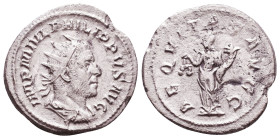 PHILIP. A.D. 244-247. AR antoninianus Reference: Condition: Very Fine

 Weight: 2,9 Diameter: 22