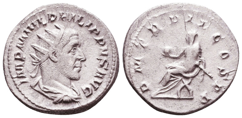 PHILIP. A.D. 244-247. AR antoninianus Reference: Condition: Very Fine

 Weight...