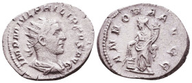 PHILIP. A.D. 244-247. AR antoninianus Reference: Condition: Very Fine

 Weight: 4,5 Diameter: 23,8