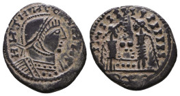 Constantius II. As Caesar, A.D. 324-337. AE follis Reference: Condition: Very Fine

 Weight: 3,2gr Diameter: 19mm