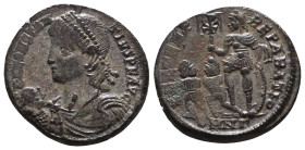 Constantius II. As Caesar, A.D. 324-337. AE follis Reference: Condition: Very Fine

 Weight: 4,2gr Diameter: 20,8mm