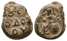 Lead Seals, 7th - 13th Centuries Reference: Condition: Very Fine

 Weight: 4,2gr Diameter: 15,7mm