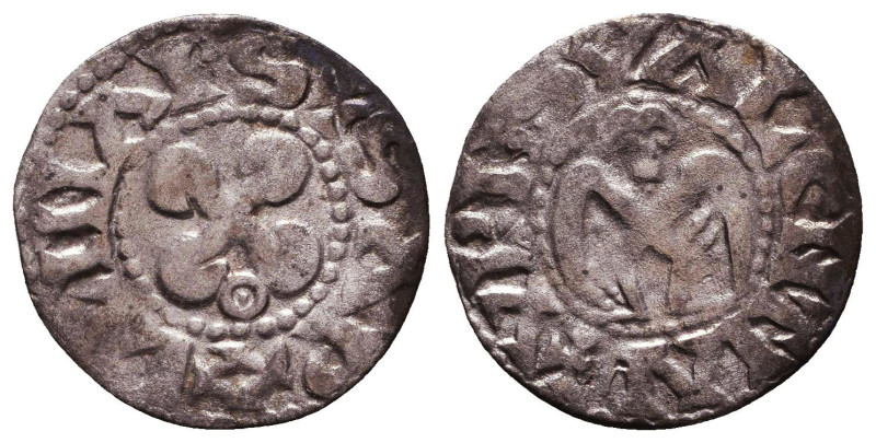 Medieval Coins, Crusaders AR. Reference: Condition: Very Fine

 Weight: 0,8gr ...