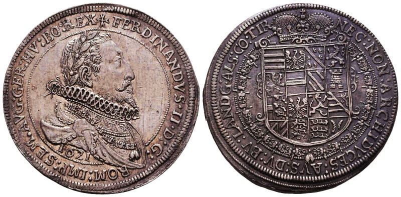 AUSTRIA, Holy Roman Empire. Ferdinand II. Emperor, 1619-1637. AR Taler. Ensishei...