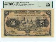 Egypt
National Bank of Egypt
50 Egyptian Pounds, 14th November 1919
S/N N1 076321
Printer BWC Signature Rowlatt
Pick 15b  Graded Choice Fine 15, ...