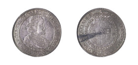 Holy Roman Empire, Ferdinand III. 2 (Double) Taler, 1641/39, Graz mint, 56.24g (KM876.1; Dav. A3186).

Sharp details, old cabinet light grey patina, s...