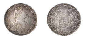 Holy Roman Empire, Maria Theresia, 1740-1780. Taler, 1750, Vienna mint (KM1966X; Dav. 1111).

Attractive patina, with hairlines on the obverse and som...